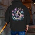 Microscope Flower Butterfly Biology Science Teacher Student Men Zip Up Hoodie Back Print, Science Teacher Hoodies, funny gift