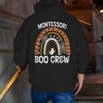 Montessori Teacher Halloween Boo Rainbow Leopard Halloween Men Zip Up Hoodie Back Print, funny gift Montessori Teacher Halloween Boo Rainbow Leopard Halloween Men Zip Up Hoodie Back Print, funny gift
