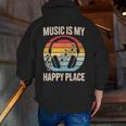 Music For Men Women Music Teacher Music Lover Men Zip Up Hoodie Back Print, funny gift