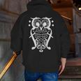 Music Note Owl Shirt Musicians Teacher Birthday Bird Men Zip Up Hoodie Back Print, funny gift