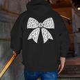 Music Notes Coquette Bow Music Teacher School Musician Band Men Zip Up Hoodie Back Print, funny gift