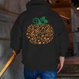 Music Notes Pumpkin Music Teacher Halloween Men Zip Up Hoodie Back Print, funny gift