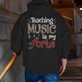 Music Teacher Teaching Music Is My Forte For Music Lovers Men Zip Up Hoodie Back Print, funny gift Music Teacher Teaching Music Is My Forte For Music Lovers Men Zip Up Hoodie Back Print, funny gift