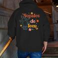 Nopales De Leer Spanish Teacher Maestra Cactus Bilingual Men Zip Up Hoodie Back Print, funny gift Nopales De Leer Spanish Teacher Maestra Cactus Bilingual Men Zip Up Hoodie Back Print, funny gift