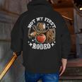 Not My First Rodeo Back To School Teacher Men Zip Up Hoodie Back Print, funny gift