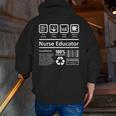 Nurse Educator Shirt Men Women Nursing Instructor Teacher Men Zip Up Hoodie Back Print, funny gift Nurse Educator Shirt Men Women Nursing Instructor Teacher Men Zip Up Hoodie Back Print, funny gift