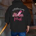 In October We Wear Pink Apple Teacher Daisy Breast Cancer Men Zip Up Hoodie Back Print, funny gift In October We Wear Pink Apple Teacher Daisy Breast Cancer Men Zip Up Hoodie Back Print, funny gift