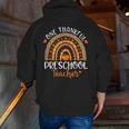 One Thankful Preschool Teacher Thanksgiving Rainbow Men Zip Up Hoodie Back Print, funny gift One Thankful Preschool Teacher Thanksgiving Rainbow Men Zip Up Hoodie Back Print, funny gift