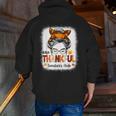 One Thankful Teacher's Aide Messy Bun Thanksgiving Fall Men Zip Up Hoodie Back Print, funny gift One Thankful Teacher's Aide Messy Bun Thanksgiving Fall Men Zip Up Hoodie Back Print, funny gift