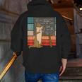 Otter Professor Teacher Teaching Maths Mathematics Men Zip Up Hoodie Back Print, funny gift