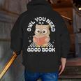 Owl You Need Is A Good Book Teacher Librarian Reading Men Zip Up Hoodie Back Print, funny gift Owl You Need Is A Good Book Teacher Librarian Reading Men Zip Up Hoodie Back Print, funny gift