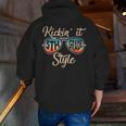 P41l Retro Kickin It 5th Grade Style Teacher Back To School For Men Women Girls Kids Men Zip Up Hoodie Back Print, funny gift