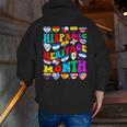 Hispanic Heritage Month 2025 Latino Puerto Rico Teacher Kids Men Zip Up Hoodie Back Print, funny gift