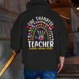 Hispanic Heritage Month One Thankful Teacher Rainbow Men Zip Up Hoodie Back Print, funny gift