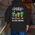 PARA Crew School Cactus Team PARA Teacher Squad For Men Women Kids Men Zip Up Hoodie Back Print, funny gift