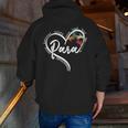 Para Heart Paraprofessional Teacher Paraeducator Men Zip Up Hoodie Back Print, funny gift