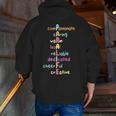 Paraprofessional Teacher Para Sped Ed Parapro Men Zip Up Hoodie Back Print, funny gift