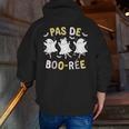 Pas De BOO-Rée Ghost Ballet Dancer Halloween Dance Teacher Men Zip Up Hoodie Back Print, funny gift Pas De BOO-Rée Ghost Ballet Dancer Halloween Dance Teacher Men Zip Up Hoodie Back Print, funny gift