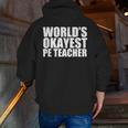 PE Teacher Men Zip Up Hoodie Back Print, Pe Teacher Hoodies, funny gift