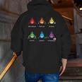Periodic Elements Chemistry Lovers Science Teacher Men Zip Up Hoodie Back Print, Science Teacher Hoodies, funny gift