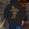 Physical Education Teacher Halloween Costume Witchy Teacher For Men Women Men Zip Up Hoodie Back Print, funny gift