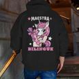 Pink Unicorn Spanish Teacher Regalos Para Bilingue Teacher Men Zip Up Hoodie Back Print, funny gift Pink Unicorn Spanish Teacher Regalos Para Bilingue Teacher Men Zip Up Hoodie Back Print, funny gift