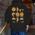 Pizza Slice Fraction Math Teacher Back To School Educational Men Zip Up Hoodie Back Print, funny gift