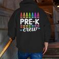 Pre-K Crew Teacher Team Squad Hello Back School Graduation Men Zip Up Hoodie Back Print, funny gift Pre-K Crew Teacher Team Squad Hello Back School Graduation Men Zip Up Hoodie Back Print, funny gift