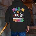 Pre-K Student Teacher Astronaut Space Back To School Men Zip Up Hoodie Back Print, funny gift