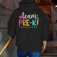 Pre-k Team Pencil Teacher Student Back To School Girls Men Zip Up Hoodie Back Print, funny gift Pre-k Team Pencil Teacher Student Back To School Girls Men Zip Up Hoodie Back Print, funny gift