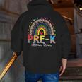 PreK Dream Team Leopard Rainbow Teacher Squad Back To School Men Zip Up Hoodie Back Print, funny gift PreK Dream Team Leopard Rainbow Teacher Squad Back To School Men Zip Up Hoodie Back Print, funny gift