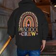 Preschool Crew Cute Leopard Rainbow Back To School Teachers Men Zip Up Hoodie Back Print, funny gift Preschool Crew Cute Leopard Rainbow Back To School Teachers Men Zip Up Hoodie Back Print, funny gift