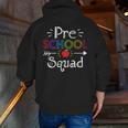 Preschool Squad Preschool Teacher Student Men Zip Up Hoodie Back Print, funny gift Preschool Squad Preschool Teacher Student Men Zip Up Hoodie Back Print, funny gift