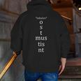 Present Active Conjugation Latin Teacher Latin Language Men Zip Up Hoodie Back Print, funny gift
