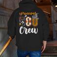 Principal Boo Crew Ghost Halloween Teachers School Matching Men Zip Up Hoodie Back Print, funny gift