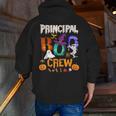 Principal Boo Crew Teacher Student Halloween Costume For Men Women Kids Men Zip Up Hoodie Back Print, funny gift