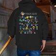 Problem Solver Math Alphabet ABC Teacher Students Men Zip Up Hoodie Back Print, funny gift