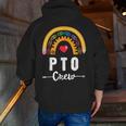PTO Crew Parent School Volunteer Board Mom Parent Teacher Men Zip Up Hoodie Back Print, funny gift PTO Crew Parent School Volunteer Board Mom Parent Teacher Men Zip Up Hoodie Back Print, funny gift