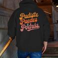 Pudiste Puedes Podras Maestra Spanish Teacher Men Zip Up Hoodie Back Print, funny gift