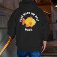 Que Hace Un Pez Nada Spanish Teacher Bilingual Teacher Dual Men Zip Up Hoodie Back Print, funny gift