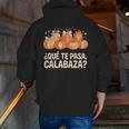 Qué Te Pasacalabaza Fall Immersion Teacher Spanish Teacher Men Zip Up Hoodie Back Print, funny gift Qué Te Pasacalabaza Fall Immersion Teacher Spanish Teacher Men Zip Up Hoodie Back Print, funny gift