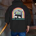 Rainbow AAC Awareness Month SPED Teacher SLP Communication Men Zip Up Hoodie Back Print, funny gift