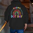 Rainbow Happy Dot Day Shirts Teacher Kids September 15th Men Zip Up Hoodie Back Print, funny gift Rainbow Happy Dot Day Shirts Teacher Kids September 15th Men Zip Up Hoodie Back Print, funny gift