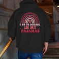 Rainbow Homeschool Mom Teacher I Go To School In My Pajamas Men Zip Up Hoodie Back Print, funny gift Rainbow Homeschool Mom Teacher I Go To School In My Pajamas Men Zip Up Hoodie Back Print, funny gift