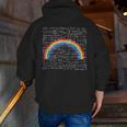 Rainbow Math Equation Teacher Nerd Retro LGBT Gay Pride Flag Men Zip Up Hoodie Back Print, funny gift
