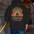 Rainbow I Teach The Cutest Pumpkins Kindergarten Teacher Men Women Men Zip Up Hoodie Back Print, funny gift Rainbow I Teach The Cutest Pumpkins Kindergarten Teacher Men Women Men Zip Up Hoodie Back Print, funny gift