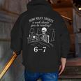 Reading 67 Meme English Teacher 67 Book Lover Humor Men Zip Up Hoodie Back Print, English Teacher Hoodies, funny gift