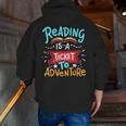 Reading Adventure Library Student Teacher Book Men Zip Up Hoodie Back Print, funny gift Reading Adventure Library Student Teacher Book Men Zip Up Hoodie Back Print, funny gift