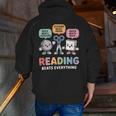 Reading Beats Everything Teacher Rock Paper Scissors Men Zip Up Hoodie Back Print, funny gift Reading Beats Everything Teacher Rock Paper Scissors Men Zip Up Hoodie Back Print, funny gift