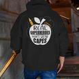 Real Superheroes Wear No Capes Teacher Design Teach Men Zip Up Hoodie Back Print, funny gift